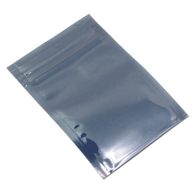 開いた上のクリーンルームESD反静的な袋のアルミ ホイルのZiplock