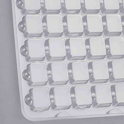 ペット PS ESD のプラスチックまめの包装箱の非有毒な無臭すべて透明
