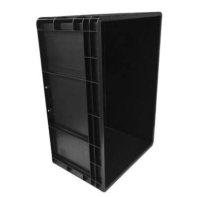 235x155x120mm 静電放電 プラスチック用トレイ 温度抵抗 80Cまで 外部サイズ
