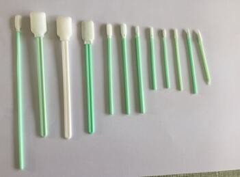 プラスチック ハンドルの泡の綿棒のポリプロピレンEsdのスポンジの頭部