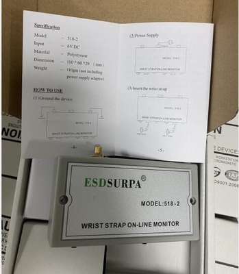 1.8W反静的な付属品、SURPA 518-2 ESDのリスト・ストラップのモニター