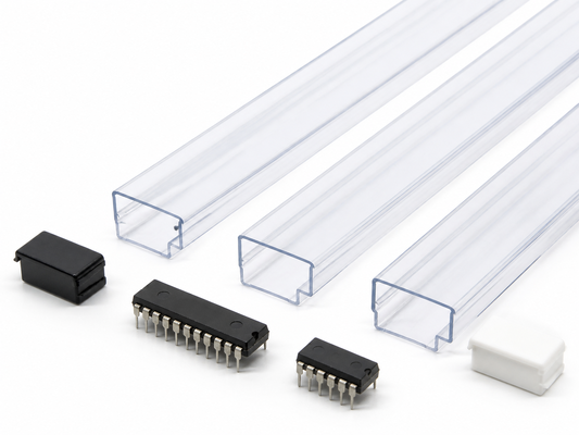 DIPチップパッケージ用クリアソフトPVC帯電防止ICチューブ